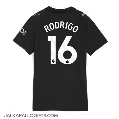 Manchester City Rodri Hernandez #16 Vieraspaita Naiset 2025-26 Lyhythihainen Manchester City Rodri Hernandez #16 Vieraspaita Naiset 2025-26 Lyhythihainen